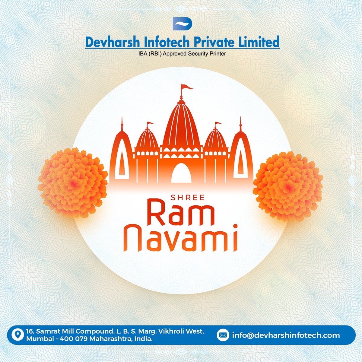 devharsh_info's tweet image. &quot;Embracing the spirit of righteousness
and goodness this Ram Navami. Devharsh Infotech
sends warm wishes for peace and prosperity to
everyone celebrating. May this auspicious day light up
our hearts and homes. 🏵️🙏 #HappyRamNavami
#FestiveGreetings #DevharshInfotech