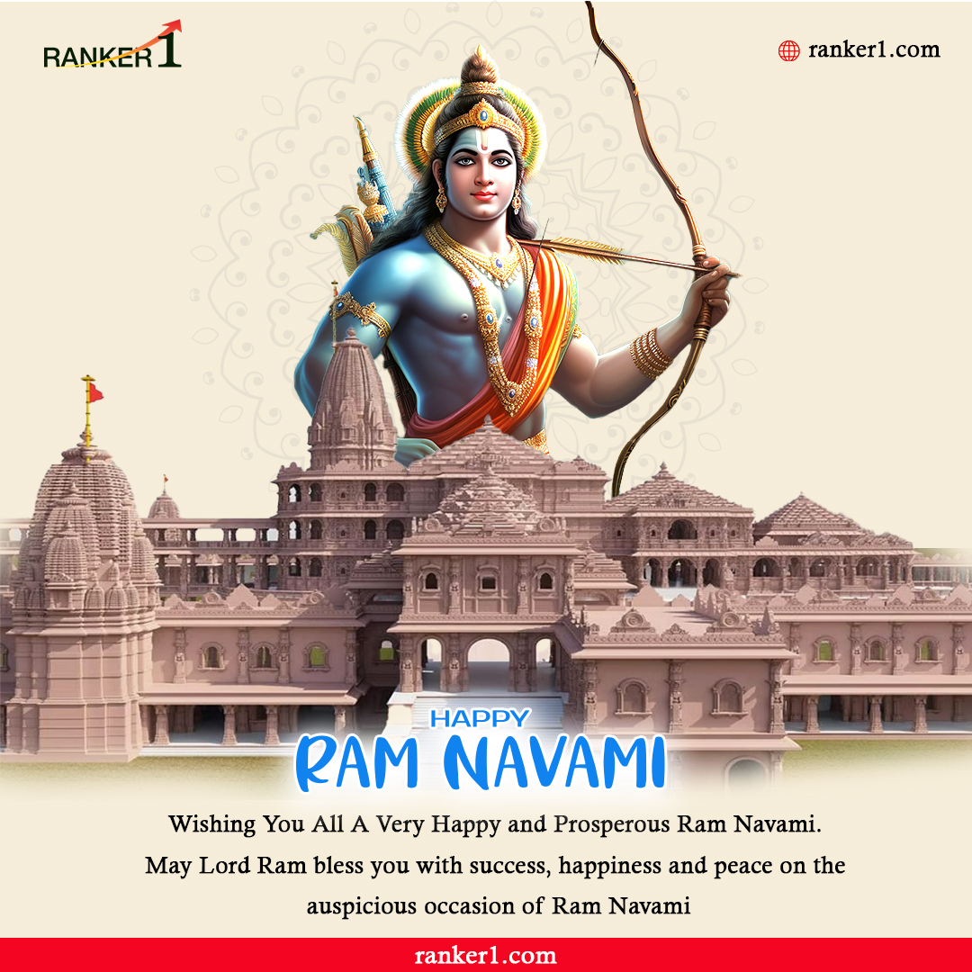 Ranker_One's tweet photo. Ranker1 team wishes you all a very Happy Ram Navami.
#AyodhayaRamMandir   #RamNavami2024  #ramnavami #RamNavamiWishes #ramnavamifestival #ramnavamicelebration https://t.co/douTnrjY1V