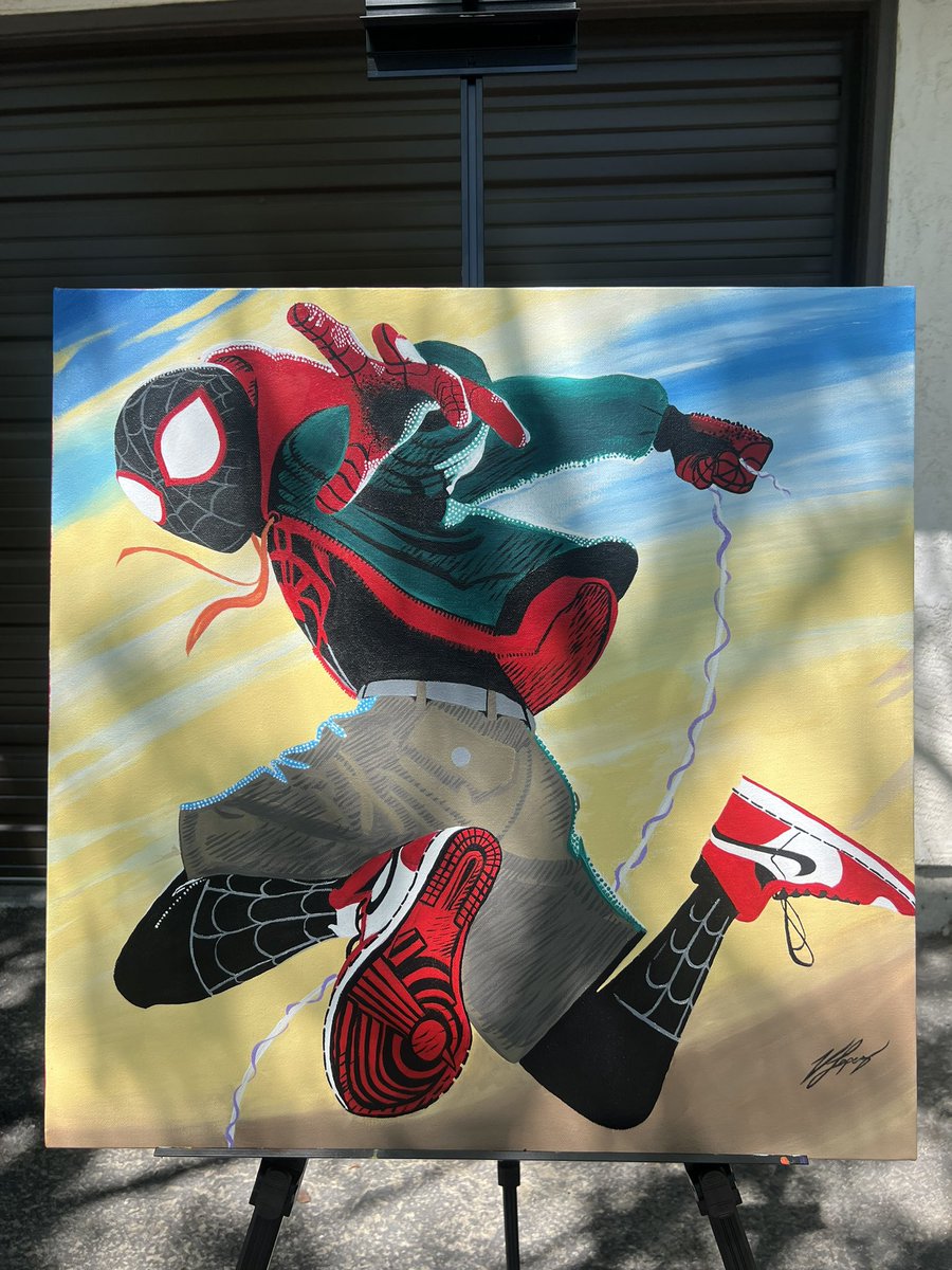 Finished my Miles morales commission❤️🕷️