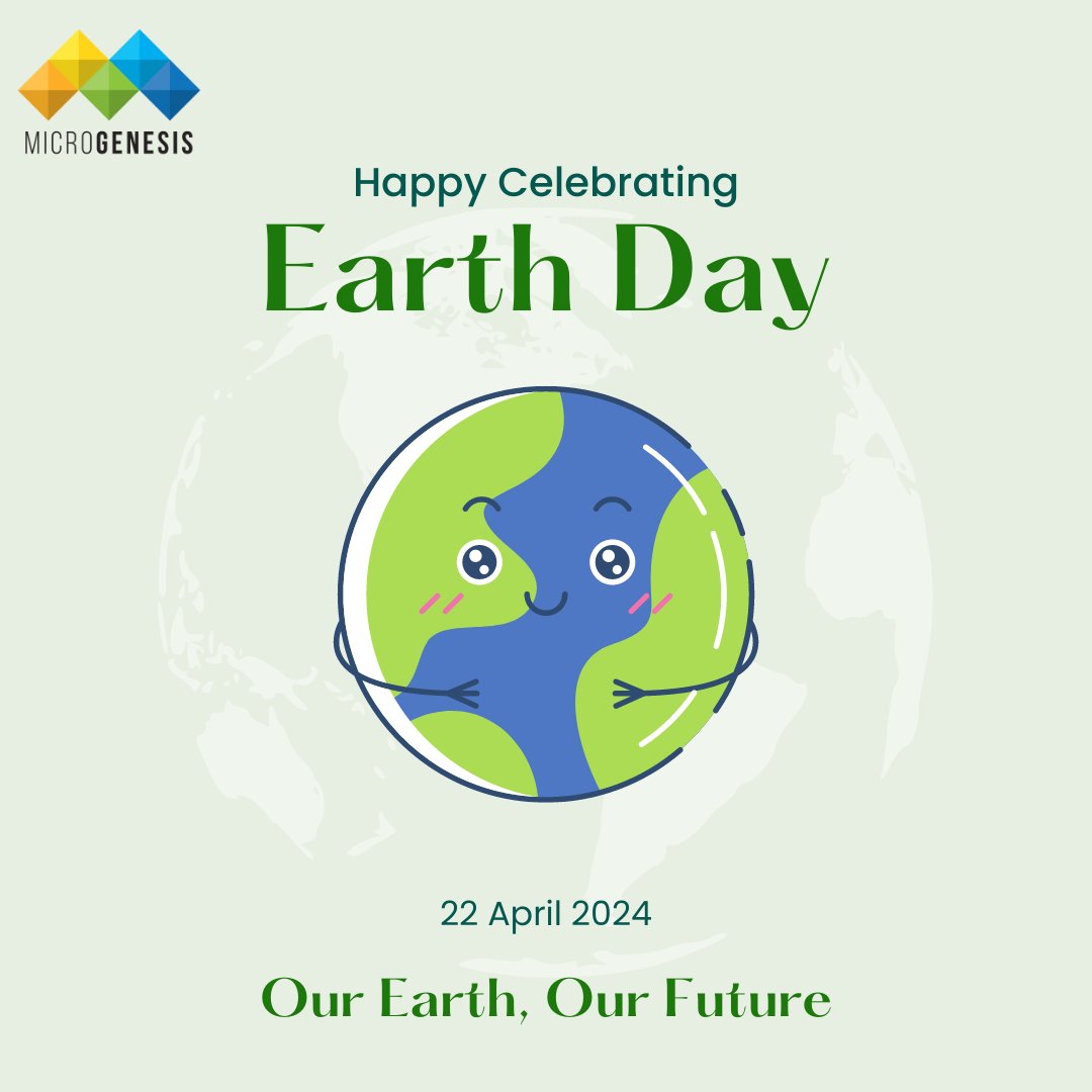 🌍 Happy #WorldEarthDay from #MicroGenesis! 🌳 Today and every day, let's pledge to be stewards of our planet. Small actions add up to big changes, so let's do our part to protect and preserve Earth's precious resources.

#EarthDay2024 #SustainableFuture #GreenInitiatives