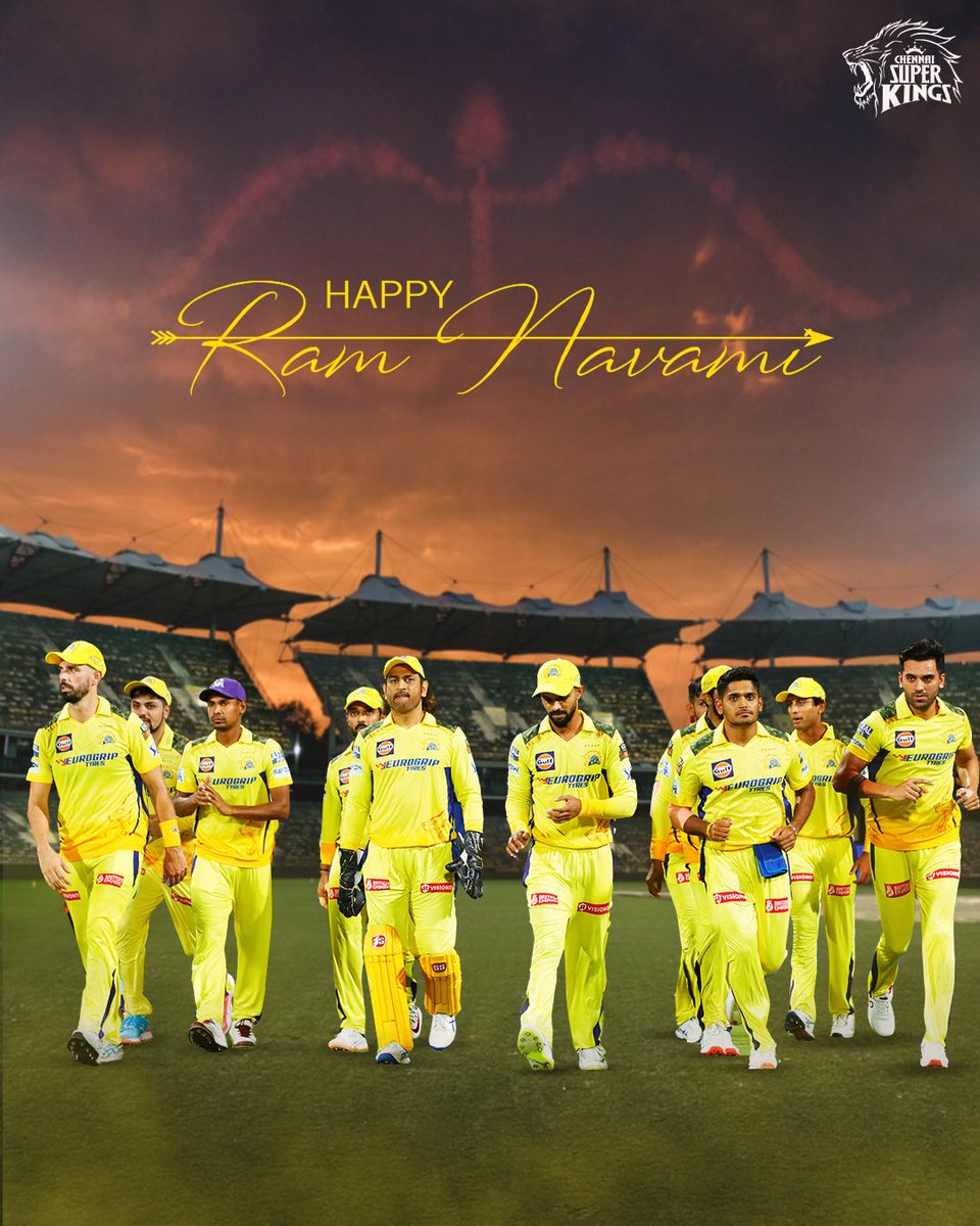 ChennaiIPL's tweet photo. May our homes light up with peace, joy and prosperity! 🥳 Happy Ram Navami to all celebrating! 🙏🏻💛

#WhistlePodu #Yellove 🦁💛 https://t.co/tmHJOvinB5