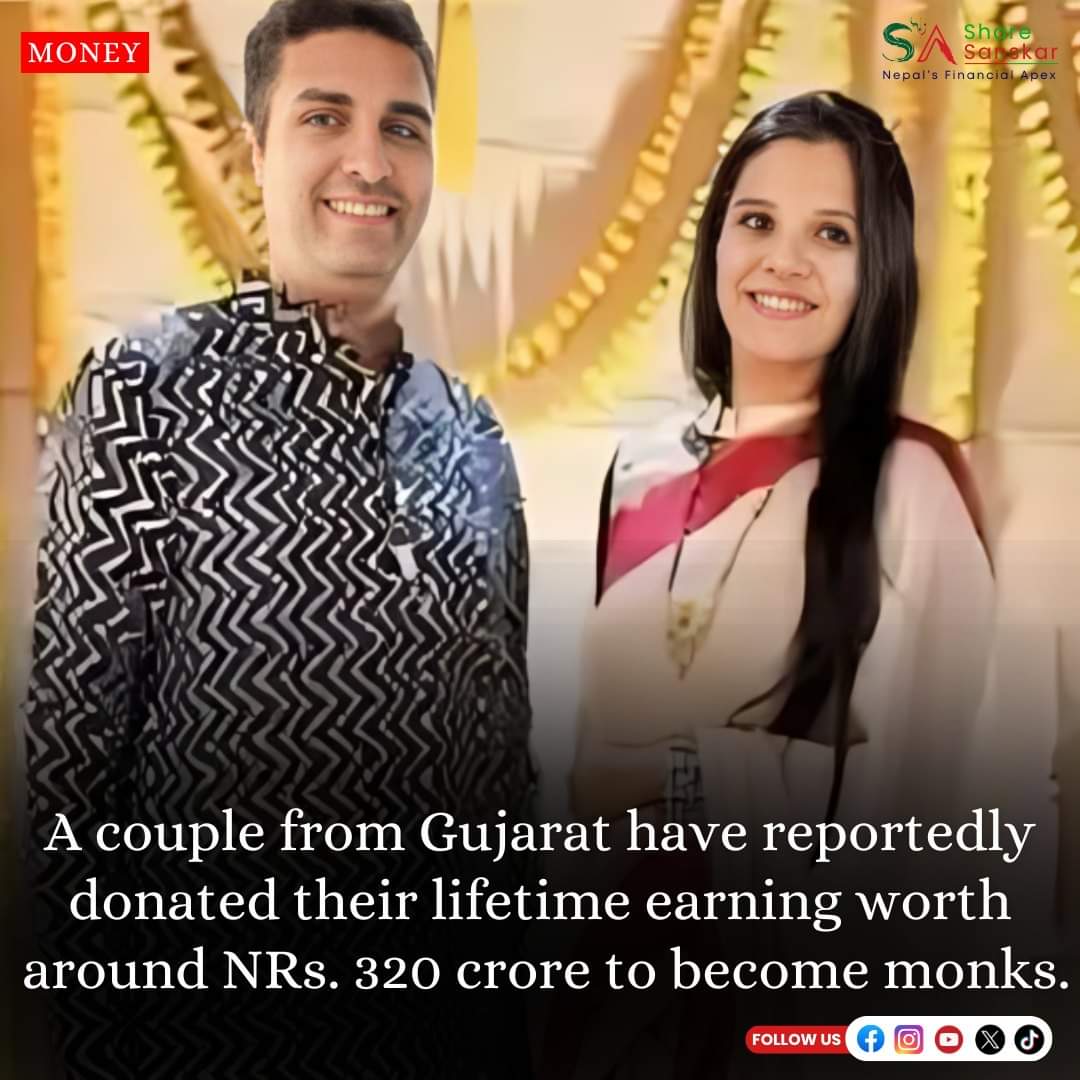 印度富豪与妻放弃全部身家 捐20亿卢比 剃发为僧