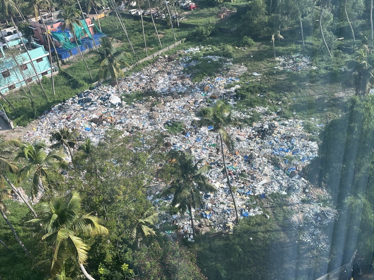 Trivandrum. Kerala’s inimitable green and the country’s omnipresent obsession with plastic waste.