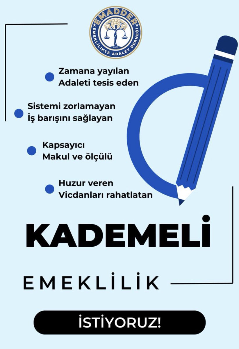 Adalet ve Eşitlik için tekne kalıcı çözüm KADEME
#KademeTalepDeğilHaktır