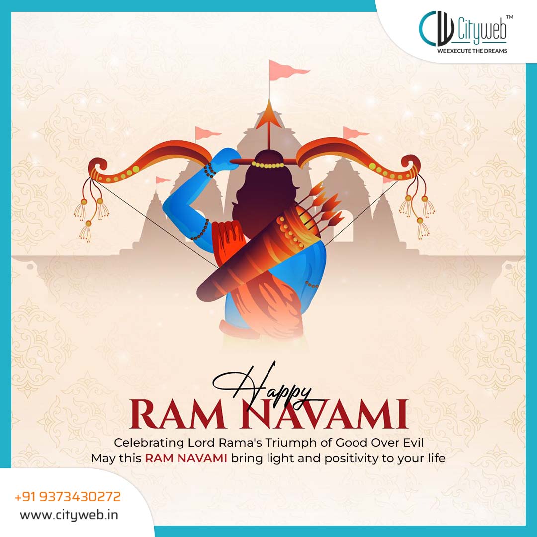 Cityweb_in's tweet photo. Embracing the triumph of good over evil on this auspicious day of Ram Navami. 
May the blessings of Lord Rama bring light and positivity into your life! 🙏✨ 
.
.
#RamNavami #Storytelling #InbaseCommunity #Cityweb https://t.co/OSAUNqGMQZ