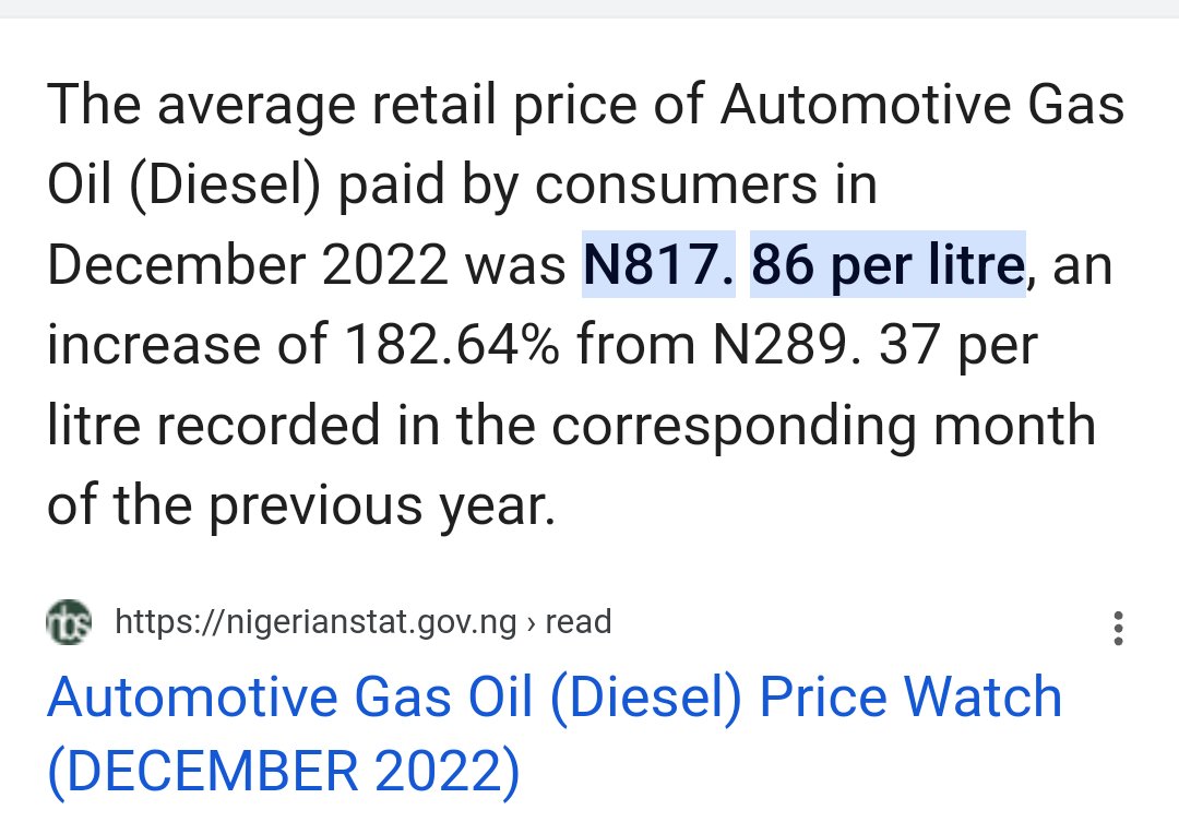 DaddyPrince_007's tweet photo. Diesel that Buhari/APC took to N817 from 289 Naira (182.64% increase) in 2022 and Bulaba took it to almost N2,000 is what some m€di0cre$  are celebrating that Dangote refinery slashes to N1,000 Per Litre
Most of you really need br@!π surg£ry because this is no longer normal https://t.co/r6Kh7TxX5w