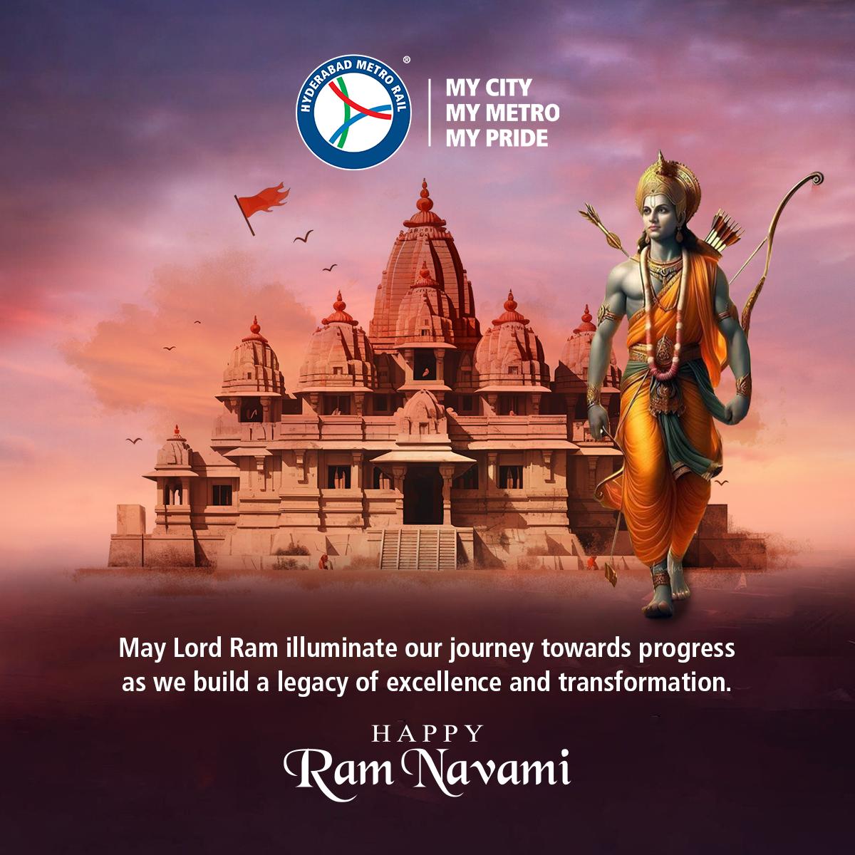 May the divine light of Lord Ram guide our path towards progress, as we strive to build a legacy of excellence and transformation for generations to come. #landtmetro #mycitymymetromypride #metroride