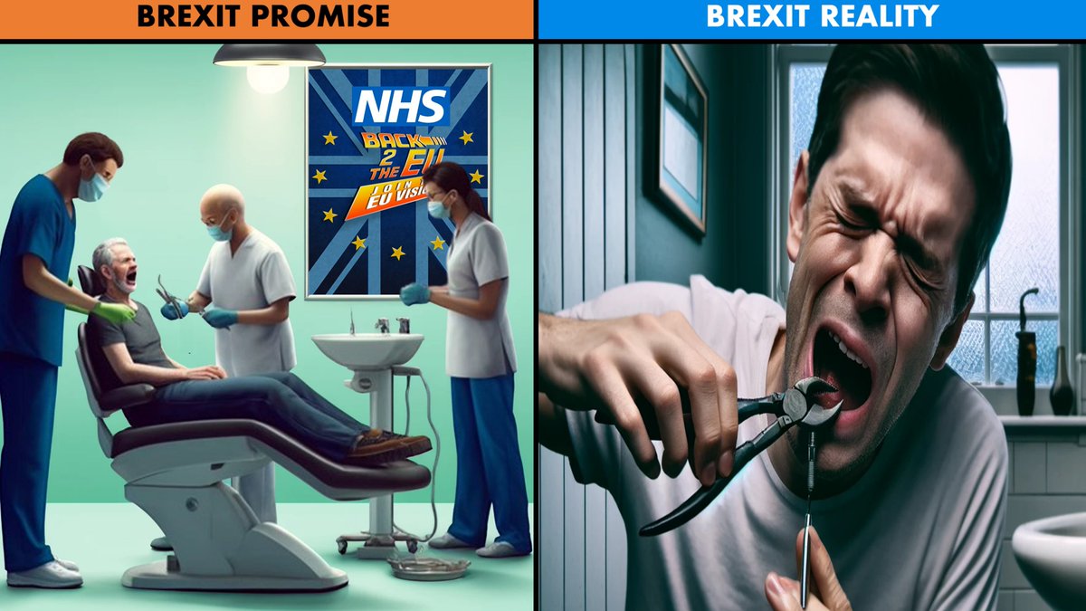 REMEMBER THE PROMISE OF A BETTER NHS AFTER BREXIT? WE'RE STILL WAITING & SOME CAN'T WAIT ANYMORE. BRITS WANT BACK IN THE EU! BRITS WANT EU DOCTORS AND NURSES.