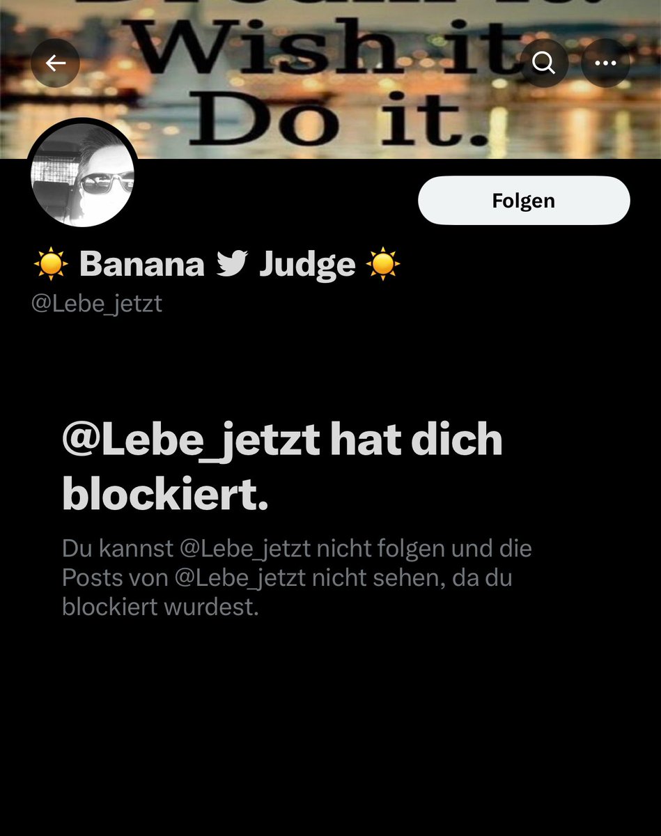 Wieder so ein linker Spinner, der mich blockiert hat, weil ihm die Argumentefehlen🤣😂