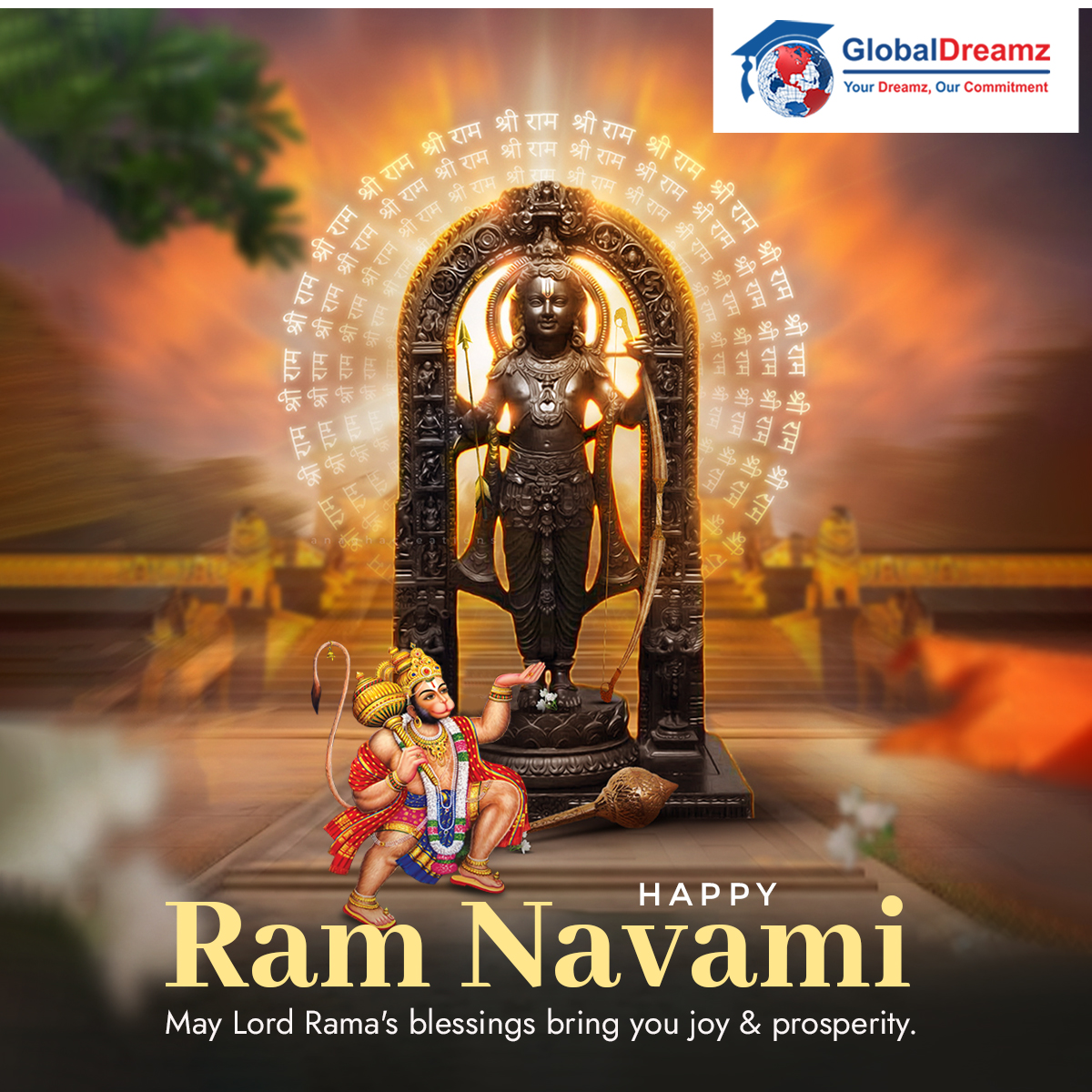 This Ram Navami 🌷Embark on a Journey of Enlightenment!✨ Let's celebrate the divine wisdom of Lord Rama and ignite the flame of knowledge within.

#GlobalDreamz #GlobalDreamzedu #ramnavami2024 #LordRama #FestivalOfRama #DivineCelebration #studyabroad #studyabroadlife #studytips