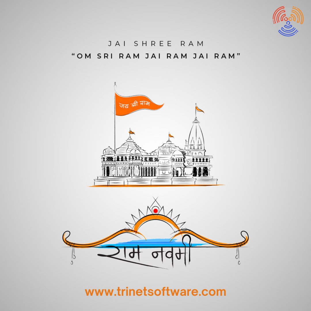TrinetSoftware's tweet photo. Let us be guided onto the right path, so that good may always triumph over evil. Happy #RamNavami to you and your family.  #जय_श्री_राम https://t.co/iTs2PcgyxL