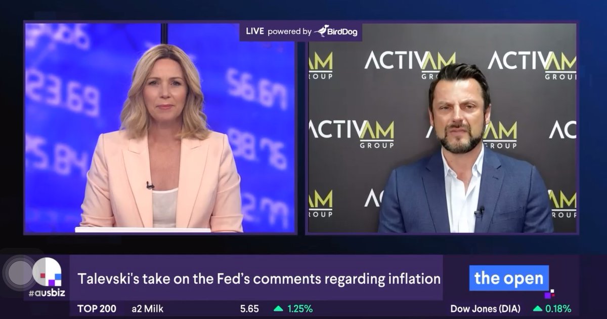 ActivamGroup's tweet photo. Robert Talevski, our MD, recently had a chat with Nadine Blayney at ausbiz.
Watch the video interview here ๐https://t.co/nfTcuSumm9
#roberttalevski #activam #activamgroup #interview #ausbiz #media #assetallocation #investmentmanagement #investmentconsulting #investing https://t.co/ZAawehlMvr