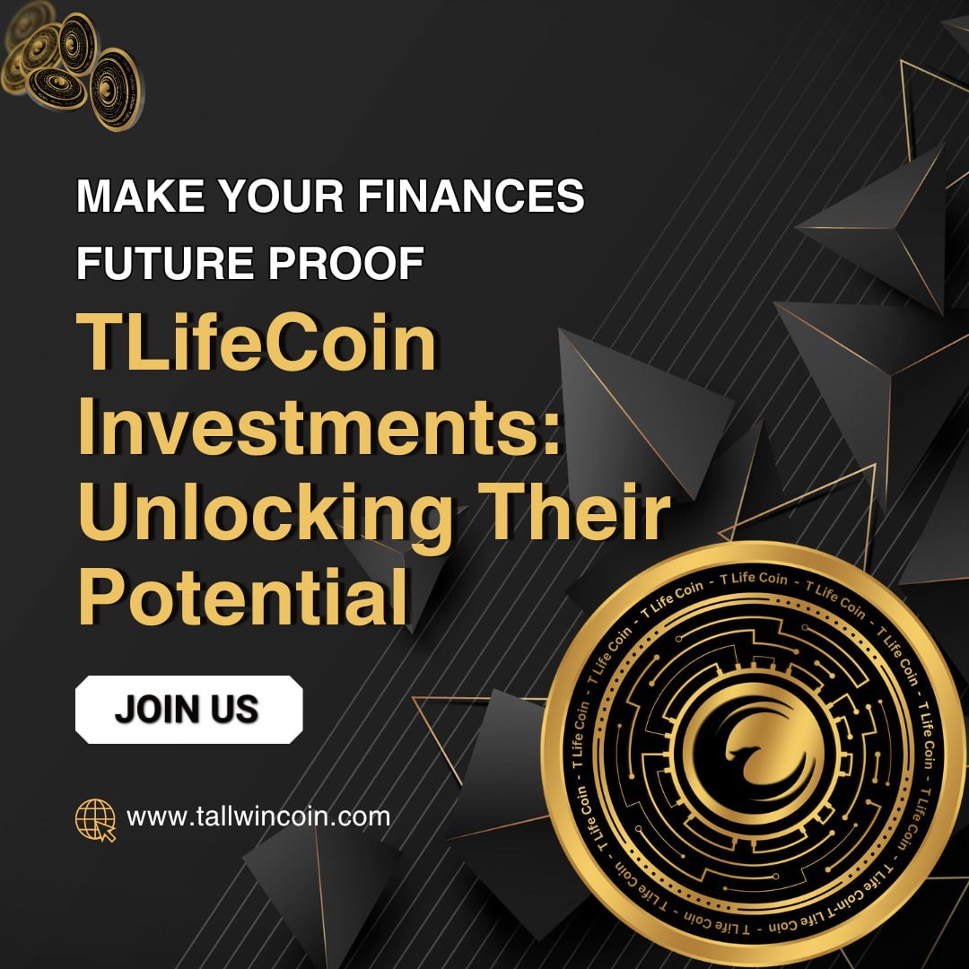 Ready to unlock your financial potential? Join TLifeCoin Investments today and take control of your future!
#tlifecoin #investment  #futureproof #blockchain  #cryptocurrency  #diversification