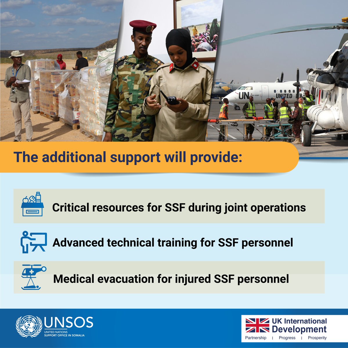 The latest round of @UKinSomalia support will help meet critical logistical needs of #SSF and enhance effective operations in stabilising #Somalia. This support not only strengthens the troops’ capabilities but also institutions to help restore peace, and respect for the rule…