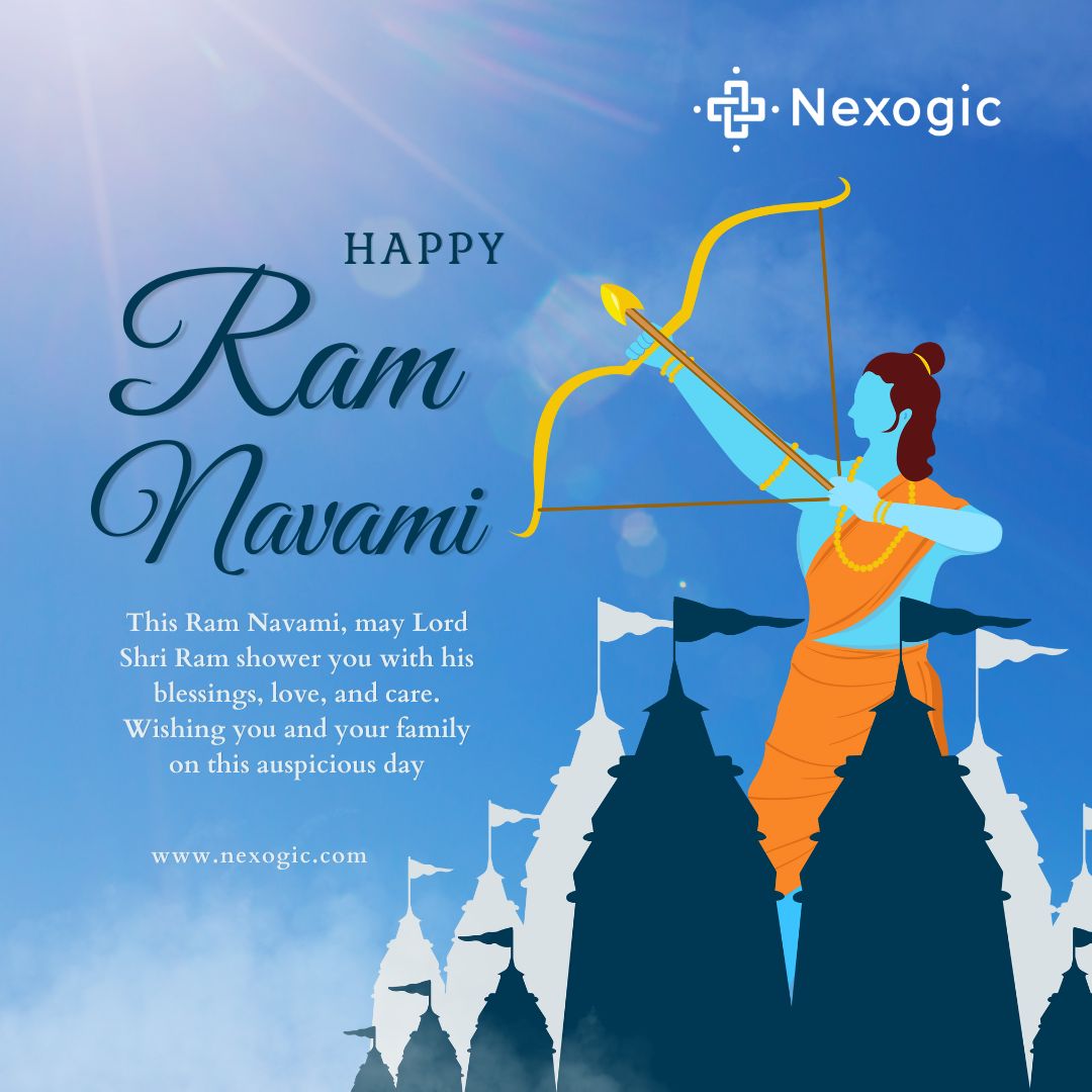 May the auspicious occasion of Sri #Ram Navami fill your life with joy, prosperity, and success. #Nexogic wishes you and your loved ones a blessed and blissful Ram Navami!

#SriRamNavami #ramnavami #lordrama #Blessings #Prosperity #rammandir #Nexogichealthcare #festivities2024