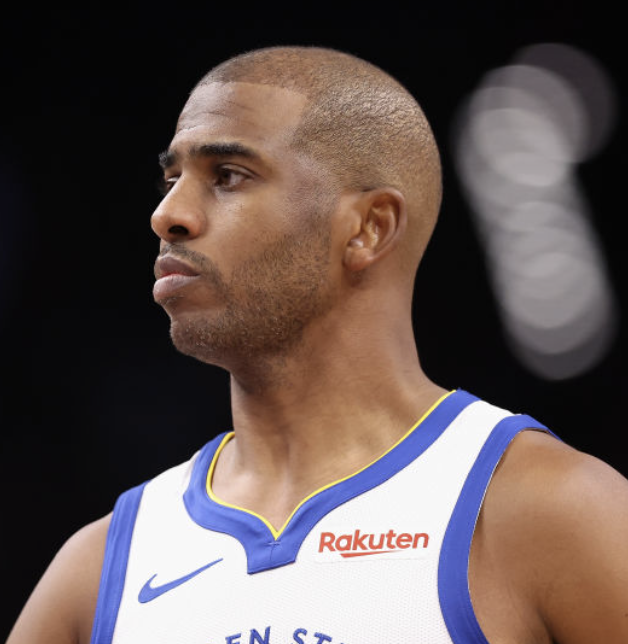 Klay Thompson paid tribute to Chris Paul's number of rings tonight.