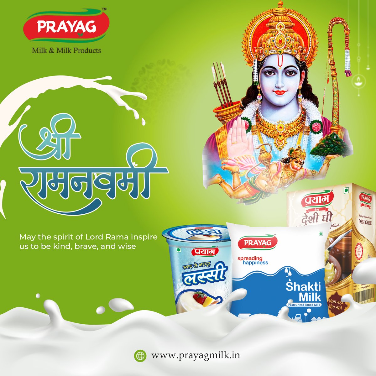 May the divine blessings of Lord Rama fill your life with joy, peace, and prosperity. Let's celebrate the auspicious occasion with the purity of Prayag Milk, enriching every moment with goodness.
.
#Happyramnavami #ramnavami2024 #ramnavami #PurePrayagMilk #PrayagmilkBareilly