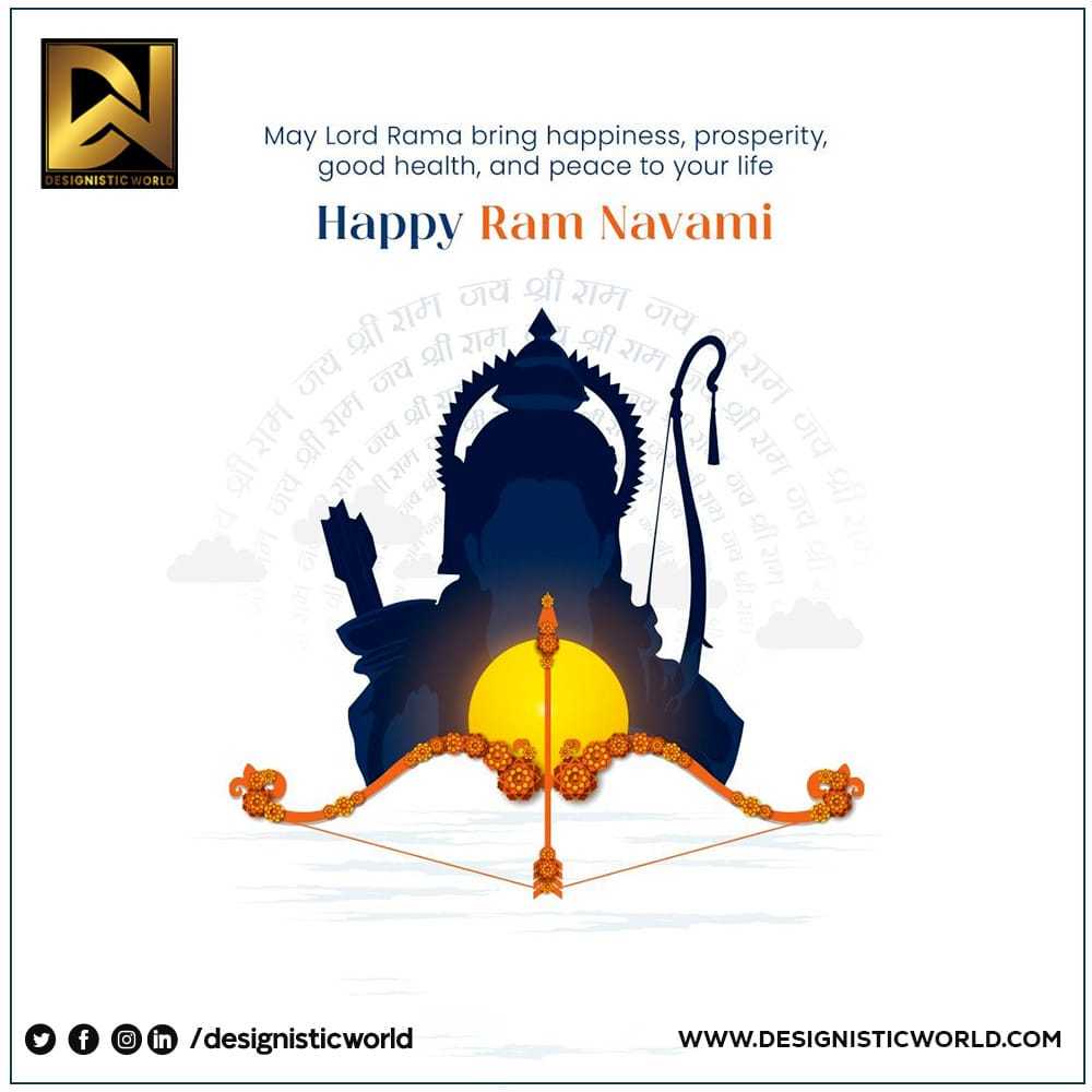 designistic's tweet photo. Happy Ram Navmi, fam! 🙏 Let's take a moment today to reflect on Lord Ram's teachings of love and righteousness. How are you celebrating this auspicious day? Share your plans in the comments below! #RamNavmi #FestivalVibes https://t.co/buVw3ZAe99