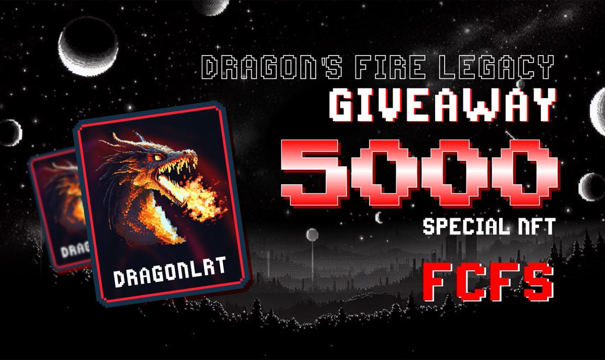 🔥 Exciting news from DragonLRT! 🔥 🐉 The DRAGON'S FIRE LEGACY Campaign is live! Your Dragon Special #OAT is now ready to collect on @Galxe. To enter: ✅ Follow @DragonLRT ✅ Like, retweet, and tag 3 friends If you were in the first 5000 to finish tasks, make sure to claim…