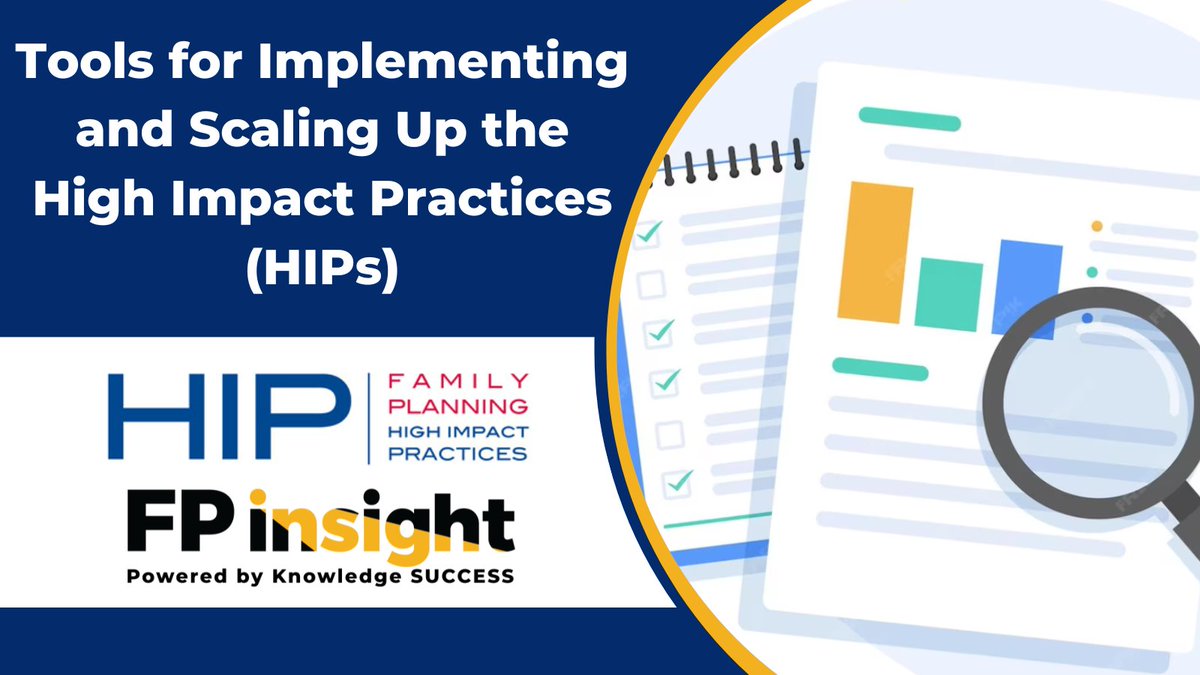 📣 Exciting news! 

The first set of resource collections from the HIPs Implementation Tools project are now available on FP Insight. 

Are you implementing any of the family planning HIPs in your work? Check these out! ⬇️

🔗: fphighimpactpractices.org/hips-curated-l… #HIPs4FP

@fprhknowledge