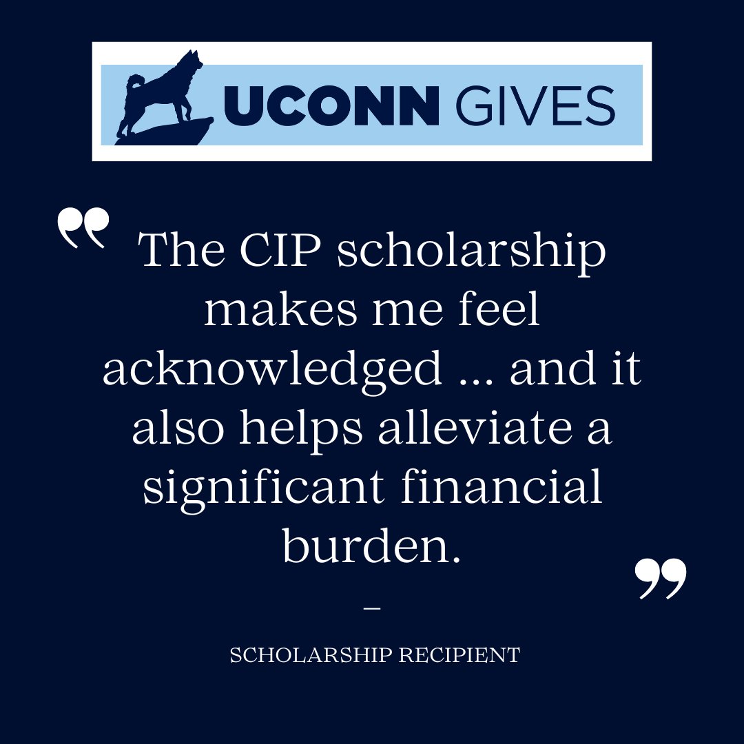 Students’ testimonials speak volumes!

Your contribution to @CTCIPInitiative Scholarship Fund not only eases financial burdens but also fosters a sense of belonging and hope for deserving students. Let's create more success stories together! givingday.uconn.edu/o/university-o… #UConnGives