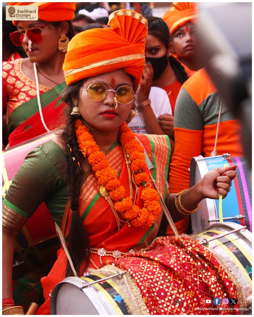 Ram Navami in #Jharkhand is celebrated with devotion and cultural fervor. #Festivities include temple visits, prayers, 'Shobha Yatra' processions with colorful flags and music, Wish you all a very happy #Ramnavmi.