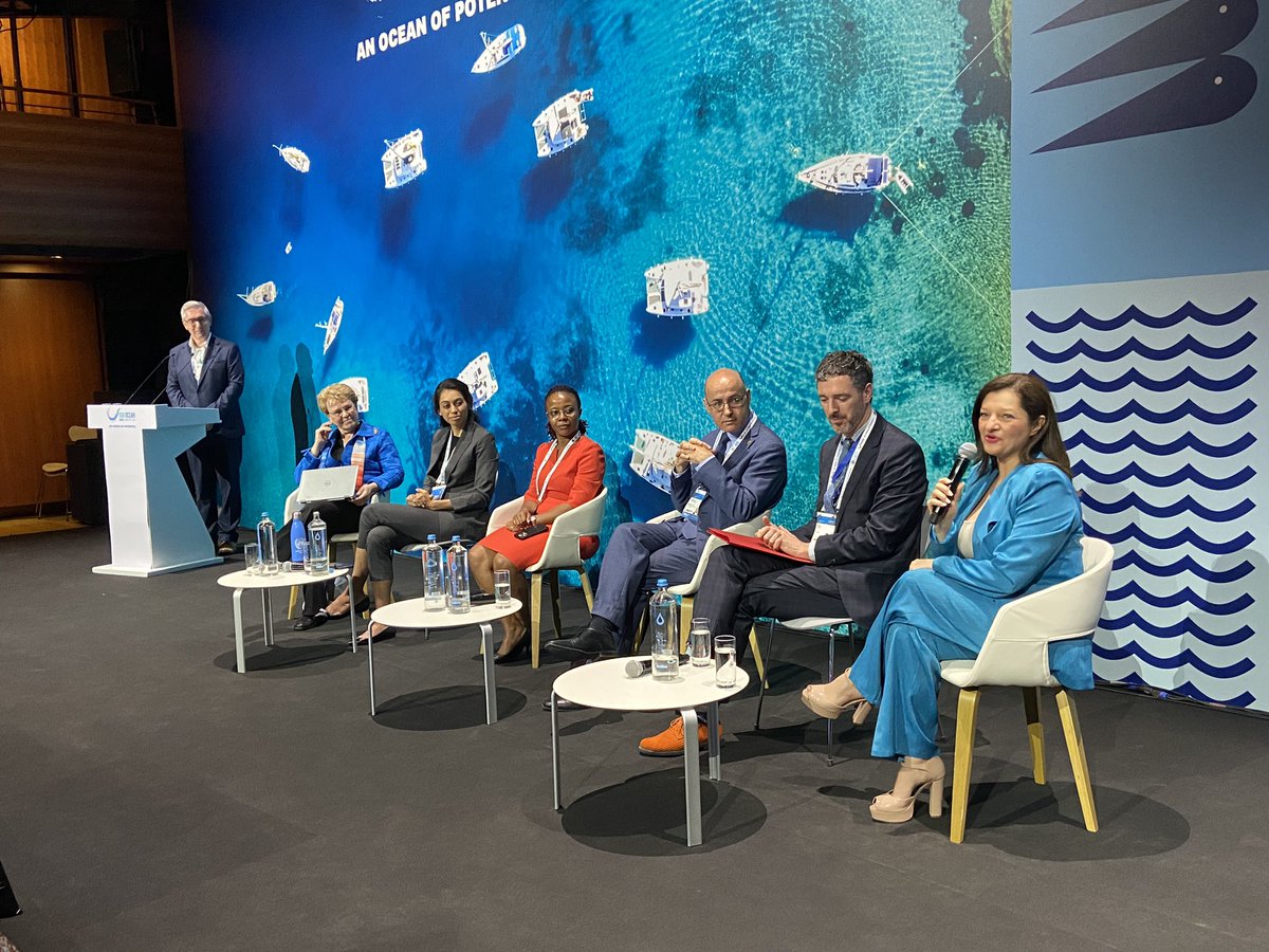 A full panel representing 6 countries to discuss ocean climate solutions. 🇺🇸 🇵🇼 🇰🇪 🇨🇱 🇨🇦 🇬🇷 #OurOcean2024