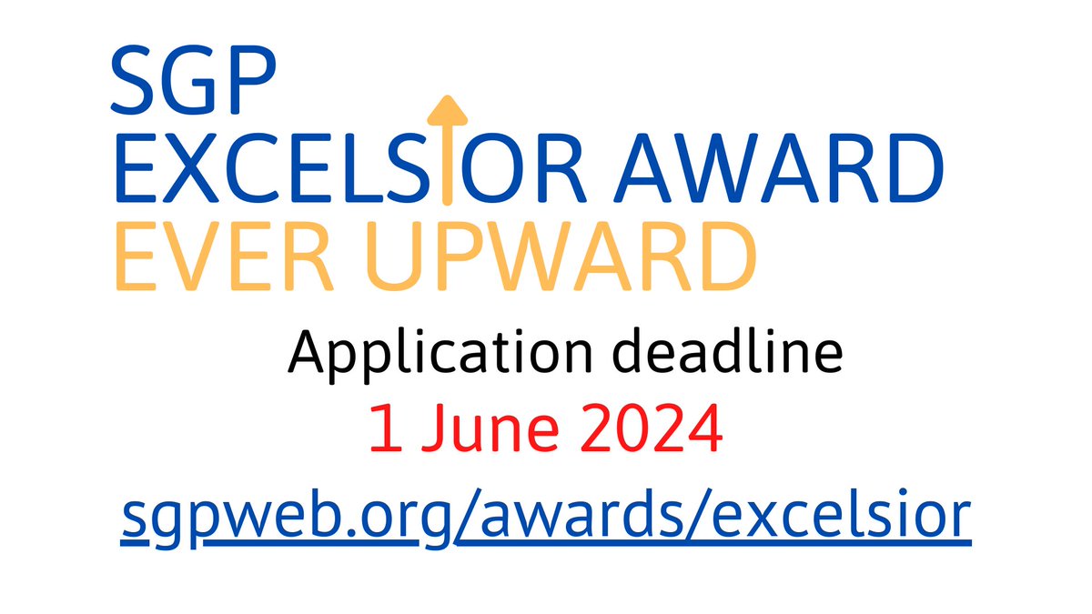 📣Apply now for SGP's ⭐️2024 Excelsior Award⭐️ for exceptional early career scientists under-represented in physiology and biophysics. 💫💫Find out more 👉 sgpweb.org/awards/excelsi…. Ready to apply? visit 👉 bit.ly/sgp2024excelsi….