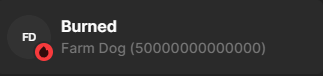 FarmDogSOL's tweet photo. Burned another 5% hehe🔥 ($12,000)

$FD https://t.co/Hji20p4vPG