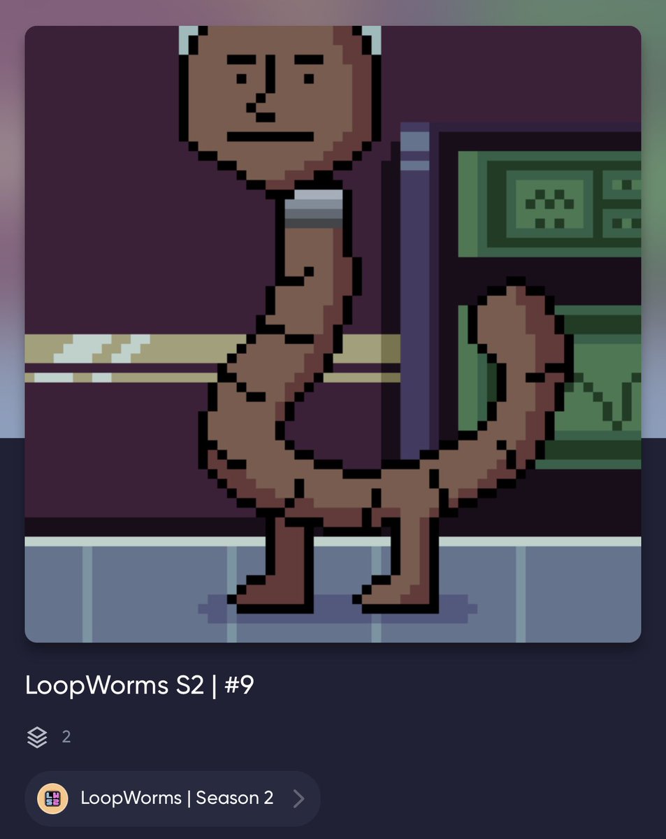 In honor of <a href="/LoopWorms/">LoopWorms</a> and <a href="/LoopExchange/">LoopExchange</a> I picked up one extra worm.

Who wants it ?! Old school giveaway !

Retweet, Like and Follow Drop ENS 
<a href="/LoopWorms/">LoopWorms</a> 
<a href="/LoopExchange/">LoopExchange</a> 
@looperlands
<a href="/NickManL2/">NickMan🇨🇦🏴‍☠️</a> 

Yep, gotta follow all four LOL

24 hours from now Twitter picker decides !
