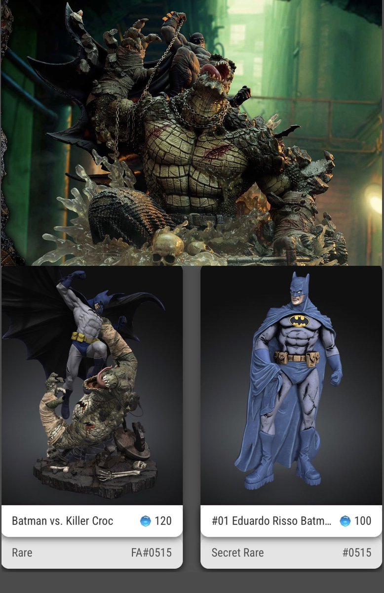 NftgeNts's tweet image. “You're just in time... cuz the bird wasn't enough. And now I'm hungry for bat.”
@veve_official @DCOfficial 
#Batman #KillerCroc #veve