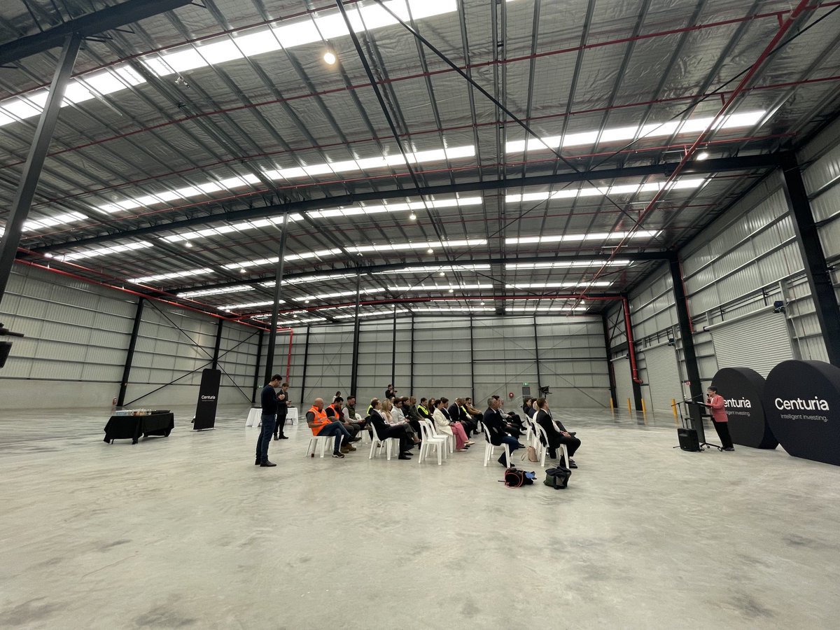 Federal MP for Calwell at the official opening of a giant warehouse in Melb’s north tells assembled gathering it’d be a great site for a festival. It is a big space.