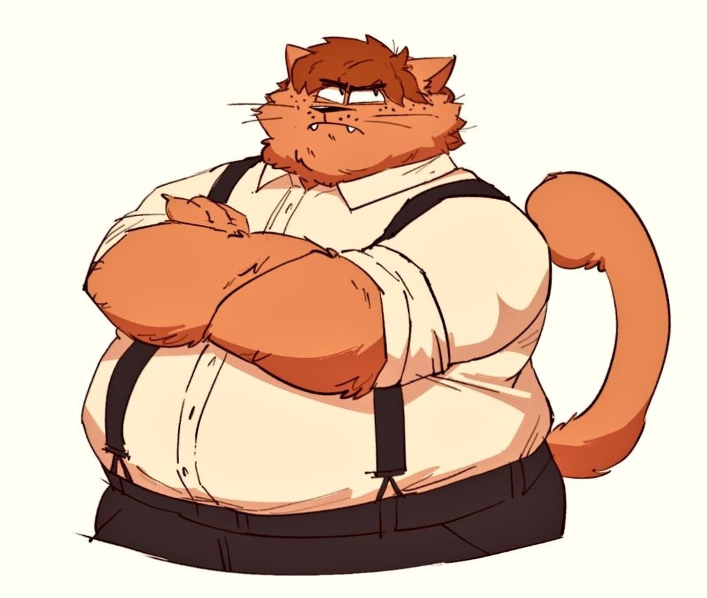 this was genuinely by accident but I posted each of these a while ago by themselves on main and now posting them all together like this I can tell I did indeed subconsciously make him slightly chubbier each time OOPS