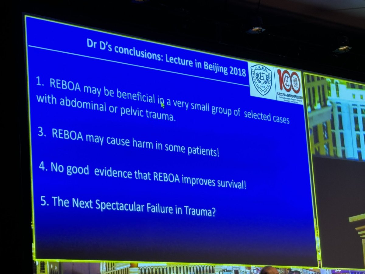 Another @TSACO_AAST paper on the big screen at @TCCACS #TCCACS24 #TCCACS2024 conference. 

This one about #REBOA shown by #Trauma legend Demetrios Demetriades.

“Joint statement from ACS COT and ACEP regarding the clinical use of REBOA”

tsaco.bmj.com/content/3/1/e0…