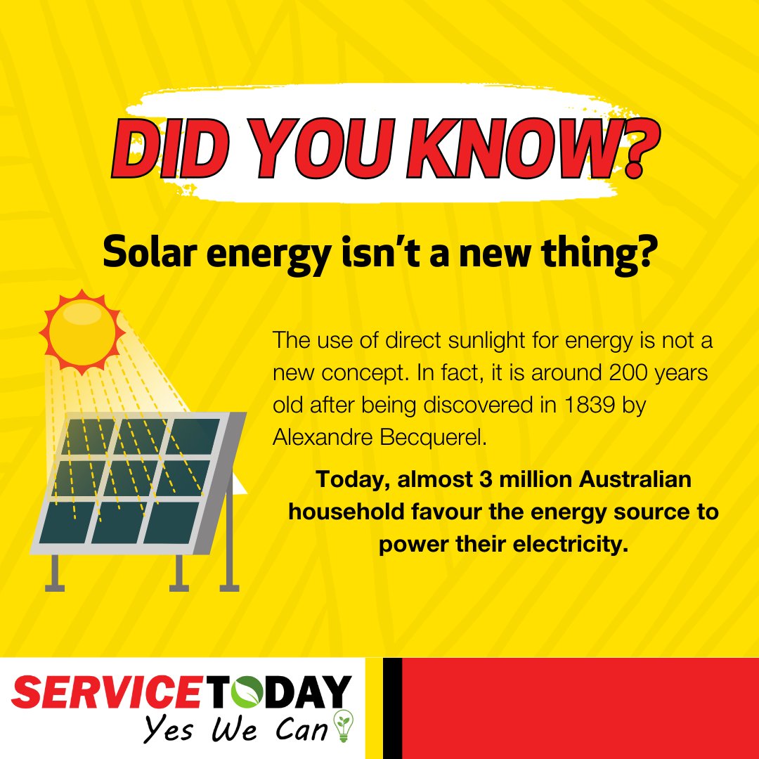 Chasing the sun's power, one ray at a time ☀️🌱 
At Service Today we strongly believe that energy of solar power will illuminate a brighter and greener future.

#Electrician #Plumber #Australia #Adelaide #Sydney #Brisbane #Melbourne #Tricks #Tips #ServiceToday #GreenSolutions