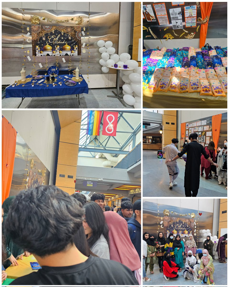 Thank you @lam_msa for helping @LAM_Mustangs celebrate a belated Eid. Gifts, food, dance and more. Of course Zakkat at the core. #sd36learn @Surrey_Schools @racialEQ36 @SurreyTeachers #bced @bctf