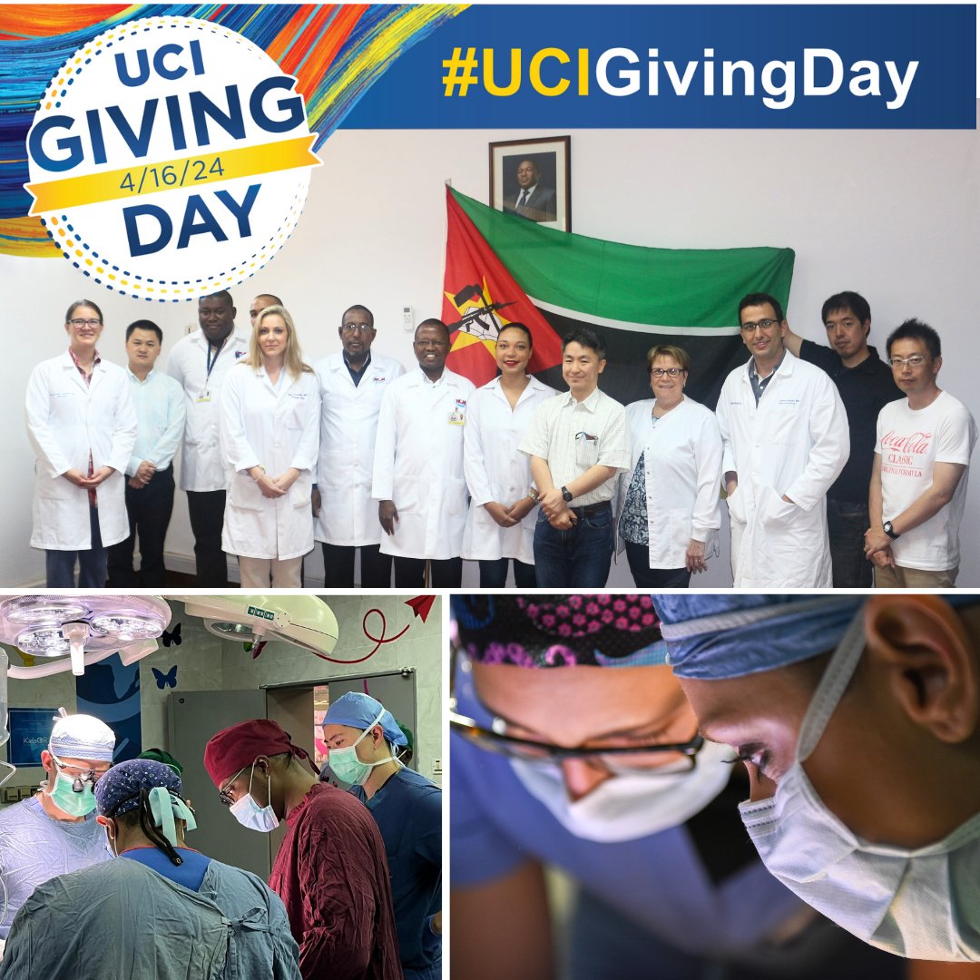 Through your gift to the Margaret Eskola Endowed Resident International Travel Fund, UCI Urology residents will have the resources to expand their horizons and apply their knowledge to benefit patients in countries all over the world. #UCIGivingDay
bit.ly/3TY5o7I
