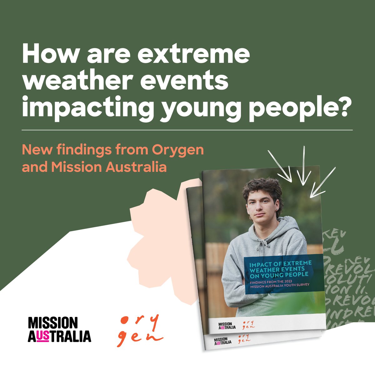 Our report with @orygen_aus found young ppl are experiencing 'profound & distressing' extreme weather impacts & 6 in 10 worry about climate change #YouthSurvey2023. On #EarthDay we call for urgent climate change action & for Aus to mitigate these impacts. missionaustralia.com.au/media-centre/m…