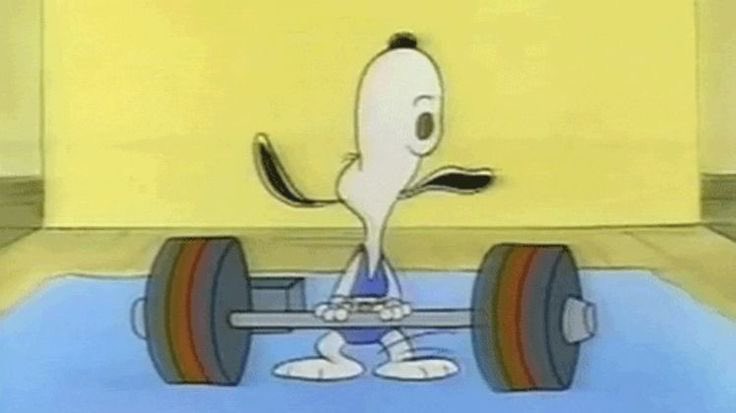 Me working out to fight off the snoopy haters