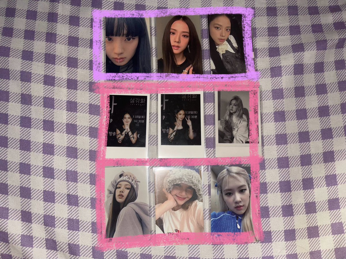 kumukurap_'s tweet photo. WTS LFB PH

BLACKPINK JISOO Photocards Set

Take all - ₱1,300 (prio)

Choose any of these 3 JS PC:

♡ Rebondsoo - ₱500
♡ Bangsoo - ₱500
♡ Pigtailsoo - ₱400

Then choose 2 PCs in the pink box 

MOD: jnt, sco
MOP: gcash, COD(w/fee)
📍Cavite

#rosè #lisa #jisoo #blackpink https://t.co/qwdxYf0mEm