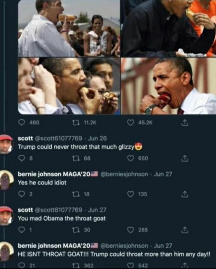 ForgetfuP's tweet photo. @USA_Polling Obama the glizzy goat though 💯 https://t.co/xBYpOppikN