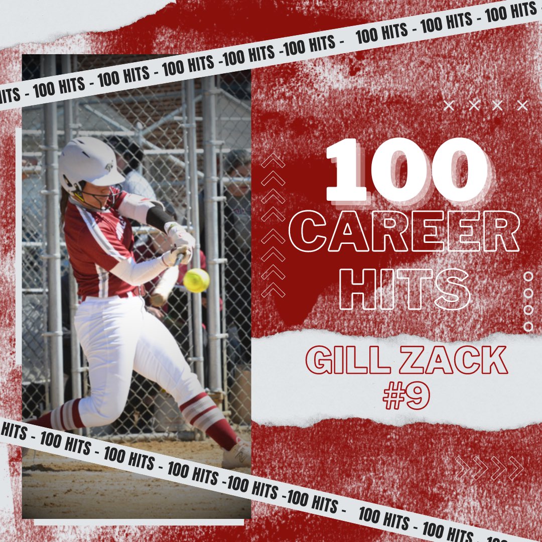 Congratulations to Gill Zack on getting her 100th Career Hit in todays games👊🏻🫏