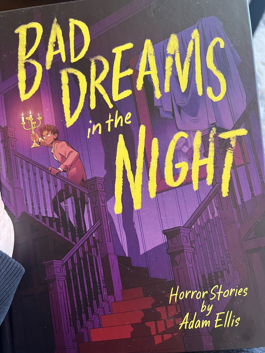 It’s here! I’ve been a big fan of @adamtotscomix’s beautiful vignettes of horror stories he posts on instagram- I pre-ordered his book months ago and it finally came!!