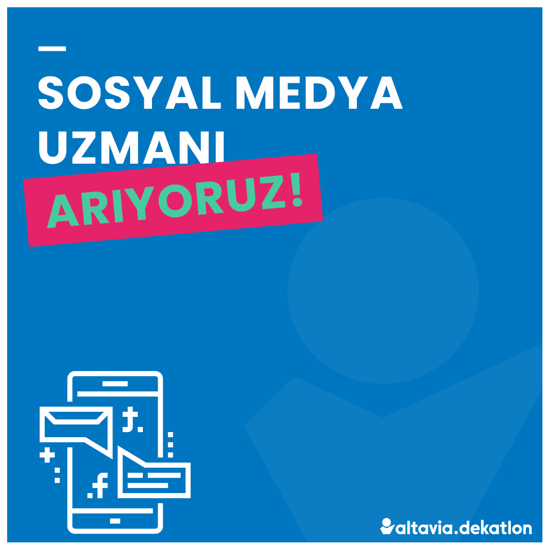 Sosyal Medya Uzmanı Aranıyor – Altavia Dekatlon👇Başvuru ve Daha Fazlası: ajansgiller.com/ilan/sosyal-me…

#sosyalmedyauzmanı #ajansgiller #kariyer