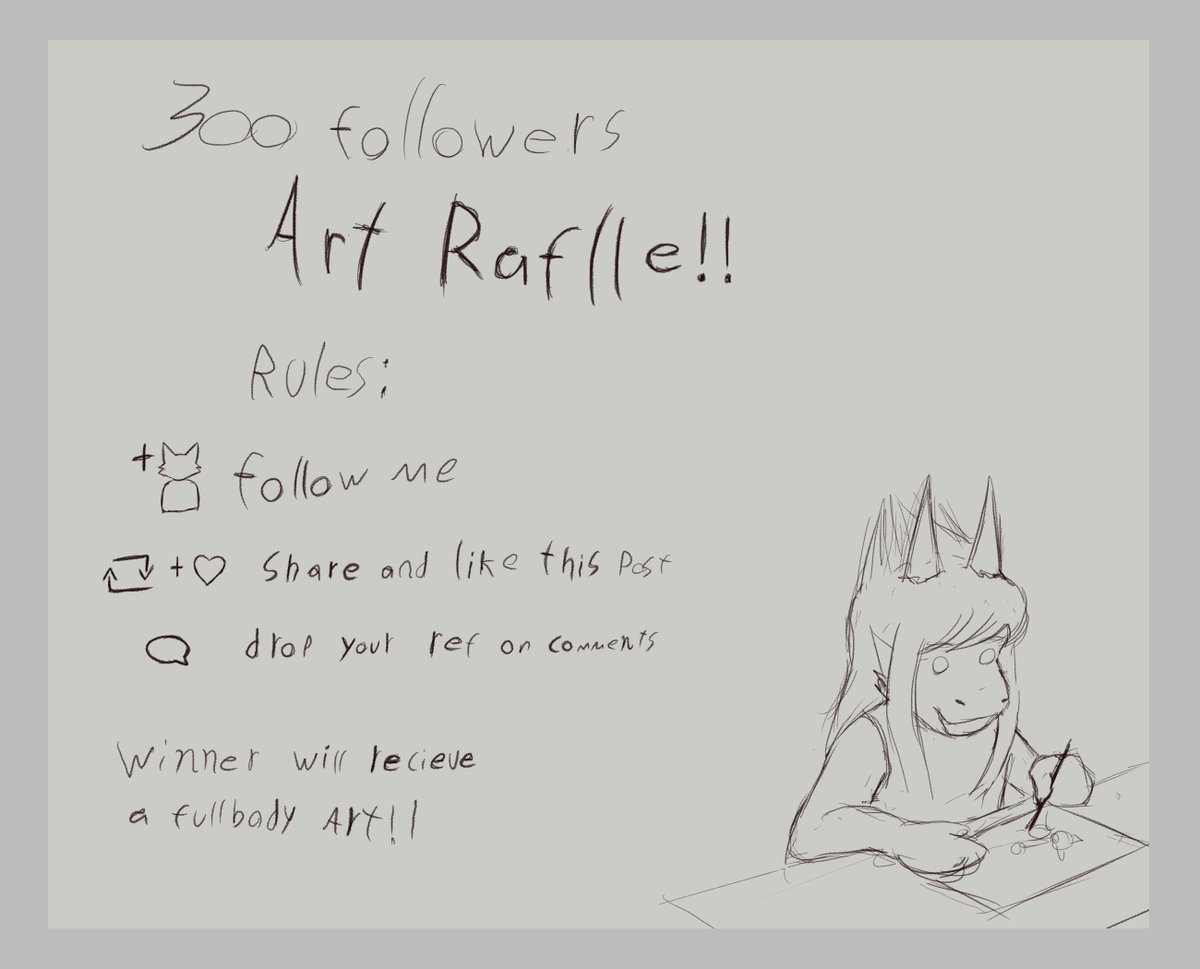 Abiner_RL's tweet photo. ART RAFFLE TO COMEMORATE 300 FOLLOWERS!!

Thank you so much to everyone who followed me till there! thanks to you all I have more strength to keep on in this journey! ❤️

The raffle will end on day 23 https://t.co/lVeDe501ug