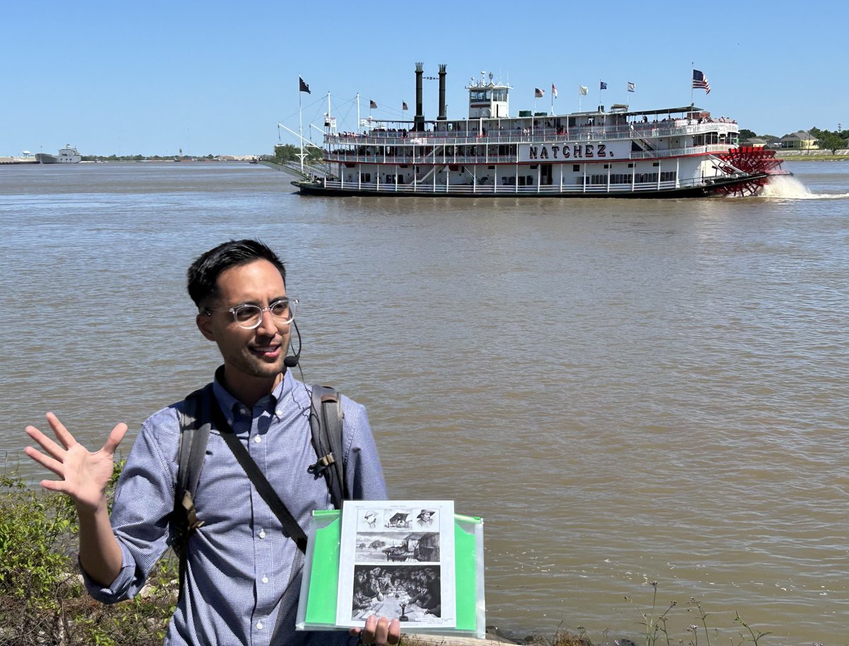 Thanks to all the incredible historians who came out for my filipino new orleans walking tour as part of #oah24