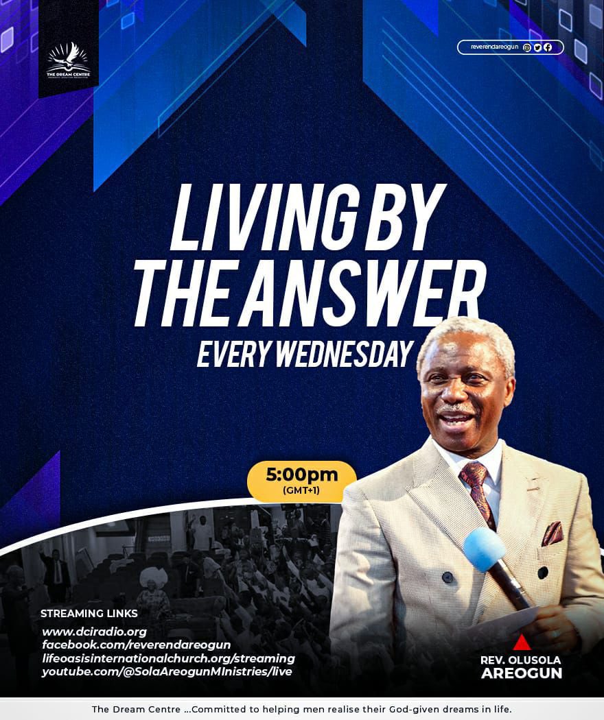 It’s another edition of the #Living #By #The #Answer #Bible #Study today.

Join me today as I minister. 

We gather to gather in the presence of God!

You’re blessed!

#KnowledgeIsPower 
#BibleStudy #LBA 
#LivingByTheAnswer 
#KnowledgeApplication 
#ReverendAreogun