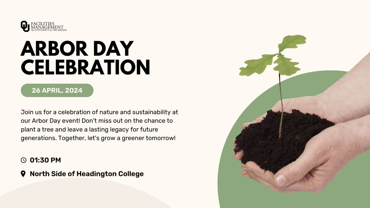 Calling all nature enthusiasts! 🌳 Join us for Arbor Day and help us make our campus even more beautiful. Let's dig in and plant some trees together! #ArborDay #GreenCampus