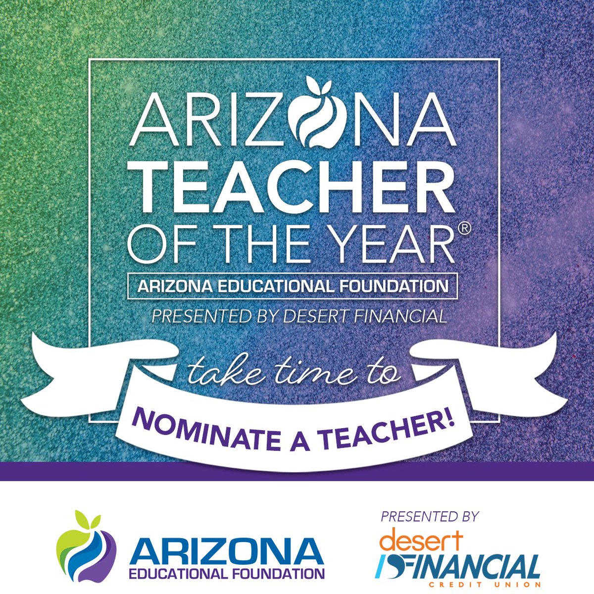 azedfoundation's tweet photo. 🎉 Nominations for the 2025 @azedfoundation's #Arizona Teacher of the Year® Award, presented by @DesertFinancial, is now open! Nominate a #teacher today at https://t.co/89kL8RFVZ6!
#TeacherOfTheYear #AZTOY (Share this post and help us spread the word!) https://t.co/scuFQSYXwY