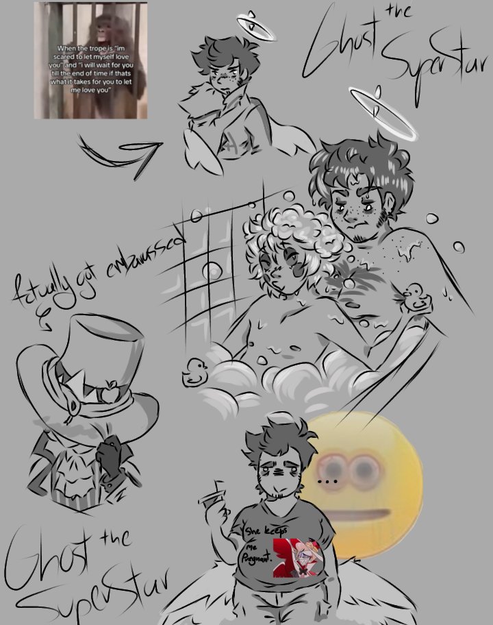 Gh0ztStarr's tweet photo. More doodles of the sillies 

#adamsapple #HazbinHotelAdam #LuciferMorningstar https://t.co/PyAUsoaln3